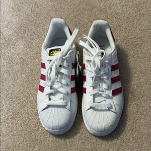 New Adidas Pink Superstar Ortholite Shoes Kids